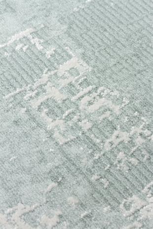 LEONA LNA 01 MINT  Yumuşak Tuşeli Hav Toz Vermez Modern Makine Halısı