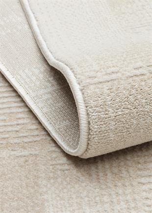 LEONA LNA 03 CREAM  Yumuşak Tuşeli Hav Toz Vermez Modern Makine Halısı