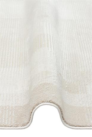 LEONA LNA 03 CREAM  Yumuşak Tuşeli Hav Toz Vermez Modern Makine Halısı