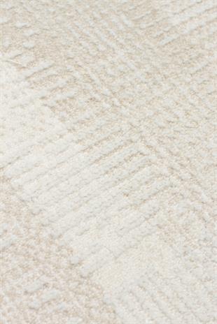 LEONA LNA 03 CREAM  Yumuşak Tuşeli Hav Toz Vermez Modern Makine Halısı