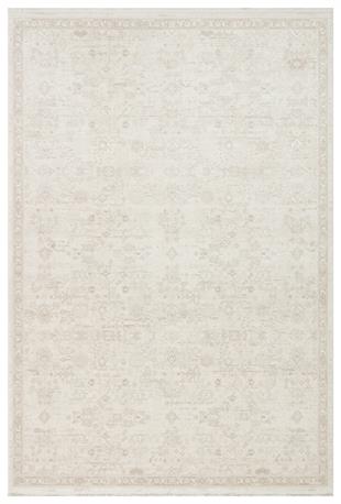 LEONA LNA 05 CREAM  Yumuşak Tuşeli Hav Toz Vermez Modern Makine Halısı