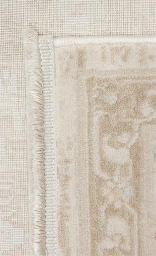 LEONA LNA 05 CREAM  Yumuşak Tuşeli Hav Toz Vermez Modern Makine Halısı