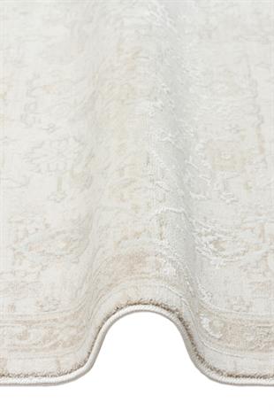 LEONA LNA 05 CREAM  Yumuşak Tuşeli Hav Toz Vermez Modern Makine Halısı
