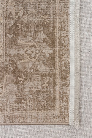 LEONA LNA 06 VIZON  Yumuşak Tuşeli Hav Toz Vermez Modern Makine Halısı