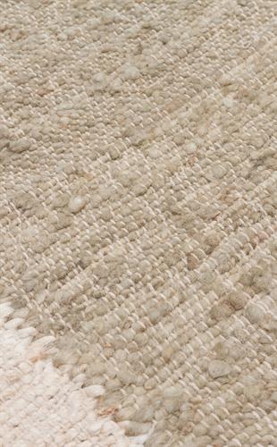 LHASA LHS 01 MINT CREAM  Yün ve Jüt ile Üretilen Örme El Dokuma Halı