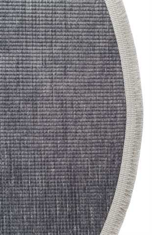LIZA KILIM LIZ 01 ANTRASIT Q  Hav Toz Vermez Kaymaz Tabanlı Yıkanabilir Düz Renk Kilim
