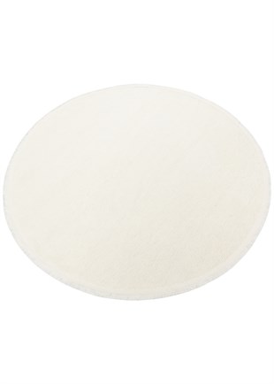 LIZA KILIM LIZ 01 WHITE Q  Hav Toz Vermez Kaymaz Tabanlı Yıkanabilir Düz Renk Kilim