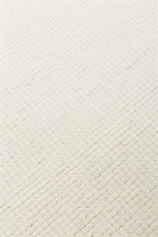 LIZA KILIM LIZ 01 WHITE Q  Hav Toz Vermez Kaymaz Tabanlı Yıkanabilir Düz Renk Kilim