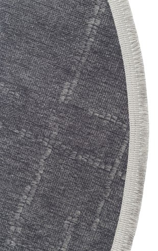 LIZA KILIM LIZ 02 ANTRASIT Q  Hav Toz Vermez Kaymaz Tabanlı Yıkanabilir Düz Renk Kilim