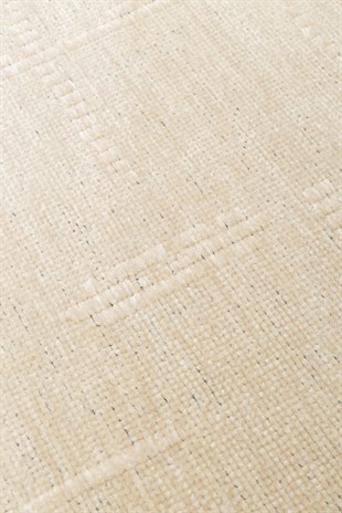 LIZA KILIM LIZ 02 BEIGE Q  Hav Toz Vermez Kaymaz Tabanlı Yıkanabilir Düz Renk Kilim