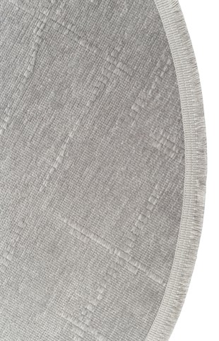 LIZA KILIM LIZ 02 GREY Q  Hav Toz Vermez Kaymaz Tabanlı Yıkanabilir Düz Renk Kilim