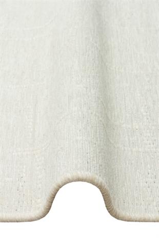 LIZA KILIM LIZ 02 WHITE  Hav Toz Vermez Kaymaz Tabanlı Yıkanabilir Düz Renk Kilim