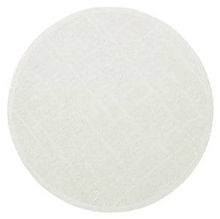 LIZA KILIM LIZ 02 WHITE Q  Hav Toz Vermez Kaymaz Tabanlı Yıkanabilir Düz Renk Kilim