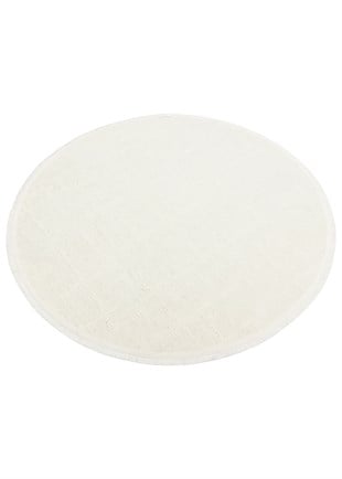 LIZA KILIM LIZ 02 WHITE Q  Hav Toz Vermez Kaymaz Tabanlı Yıkanabilir Düz Renk Kilim