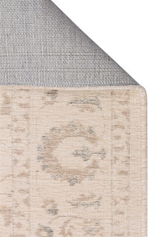 LIZA KILIM XW LIZ 03 BEIGE XW  Hav Toz Vermez Kaymaz Tabanlı Yıkanabilir Düz Renk Kilim