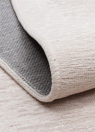 LIZA KILIM XW LIZ 04 WHITE XW  Hav Toz Vermez Kaymaz Tabanlı Yıkanabilir Düz Renk Kilim