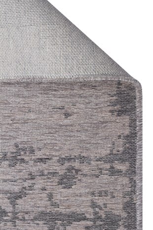 LIZA KILIM XW LIZ 05 GREY XW  Hav Toz Vermez Kaymaz Tabanlı Yıkanabilir Düz Renk Kilim