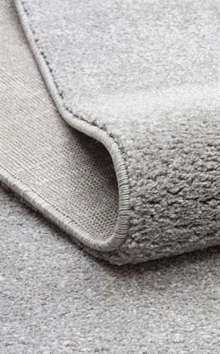 LOTTO LT PLAIN GREY  Hav Toz Vermez Modern Sade Desenli Makine Halısı