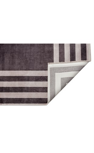 LUGANO LUG 03 ANTRASIT GREY  Art Deco Modern Bordürlü Yüksek Kalite Sık Dokuma Salon Halısı