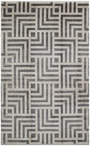 LUGANO LUG 04 GREY ANTRASIT  Art Deco Modern Bordürlü Yüksek Kalite Sık Dokuma Salon Halısı