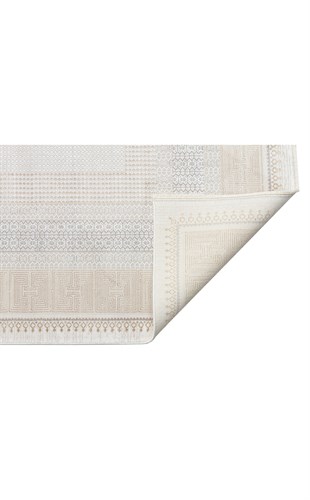 MAHAL MHL 07 CREAM GOLD  Modern Desenli Yüksek Kalite Sık Dokuma Salon Halısı