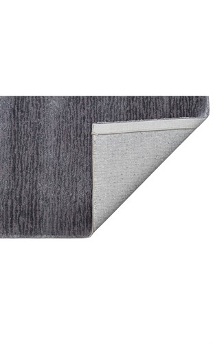 MAJESTY MJ 01 GREY  Düz Desenli El Emeği ile Özel Tezgahlarda Üretilen Yün Viskon Tencel Uşak Halısı