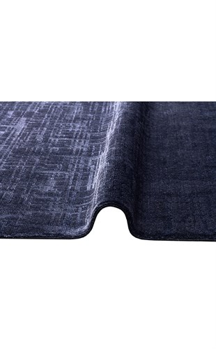 MAJESTY MJ 02 D.NAVY  Düz Desenli El Emeği ile Özel Tezgahlarda Üretilen Yün Viskon Tencel Uşak Halısı