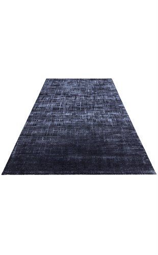 MAJESTY MJ 02 D.NAVY  Düz Desenli El Emeği ile Özel Tezgahlarda Üretilen Yün Viskon Tencel Uşak Halısı