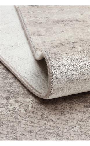 MERANO MRN 01 CREAM GREY  Geometrik Desenli Yüksek Kalite Sık Dokuma Salon Halısı