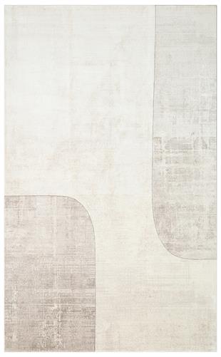 MERANO MRN 01 CREAM GREY  Geometrik Desenli Yüksek Kalite Sık Dokuma Salon Halısı