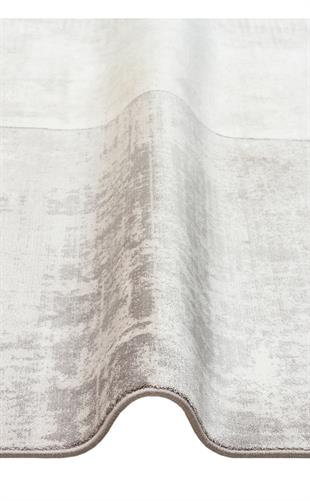 MERANO MRN 01 CREAM GREY  Geometrik Desenli Yüksek Kalite Sık Dokuma Salon Halısı