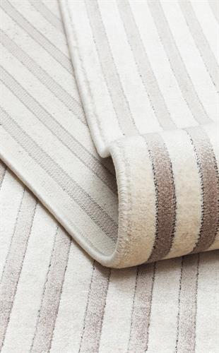 MERANO MRN 03 CREAM GREY  Geometrik Desenli Yüksek Kalite Sık Dokuma Salon Halısı