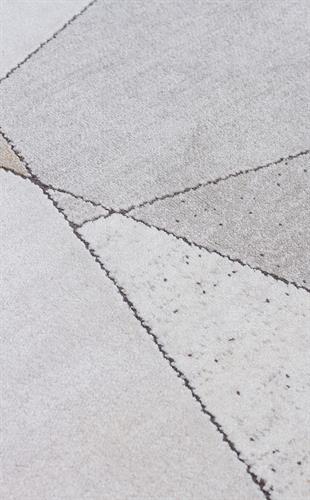 MERANO MRN 07 CREAM GOLD  Geometrik Desenli Yüksek Kalite Sık Dokuma Salon Halısı