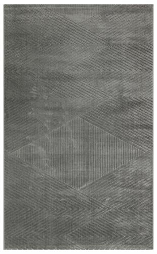 MISSORI MSR 02 ANTRASIT  Hav Toz Vermez Sade Desenli Yumuşak Dokulu Modern Makine Halısı