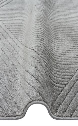 MISSORI MSR 02 ANTRASIT  Hav Toz Vermez Sade Desenli Yumuşak Dokulu Modern Makine Halısı