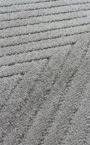 MISSORI MSR 02 ANTRASIT  Hav Toz Vermez Sade Desenli Yumuşak Dokulu Modern Makine Halısı