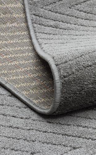 MISSORI MSR 02 ANTRASIT  Hav Toz Vermez Sade Desenli Yumuşak Dokulu Modern Makine Halısı