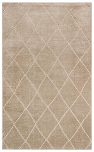 MISSORI MSR 03 BEIGE  Hav Toz Vermez Sade Desenli Yumuşak Dokulu Modern Makine Halısı