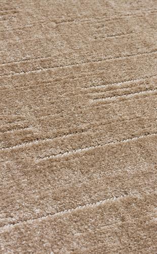 MISSORI MSR 05 BEIGE  Hav Toz Vermez Sade Desenli Yumuşak Dokulu Modern Makine Halısı