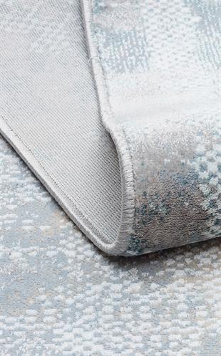 MODENA MDN 04 CREAM BLUE  Şık ve Modern Sıkı Dokuma Hav Toz Vermez Makine Halısı