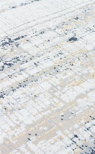 MODENA MDN 05 CREAM BLUE  Şık ve Modern Sıkı Dokuma Hav Toz Vermez Makine Halısı