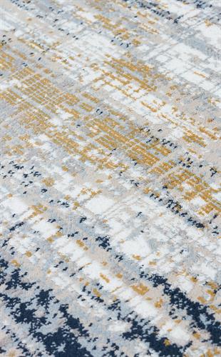 MODENA MDN 05 CREAM BLUE  Şık ve Modern Sıkı Dokuma Hav Toz Vermez Makine Halısı