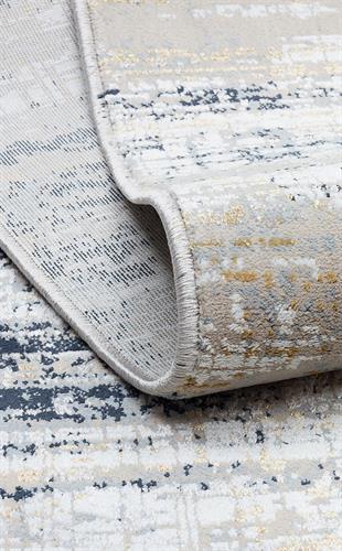 MODENA MDN 05 CREAM BLUE  Şık ve Modern Sıkı Dokuma Hav Toz Vermez Makine Halısı