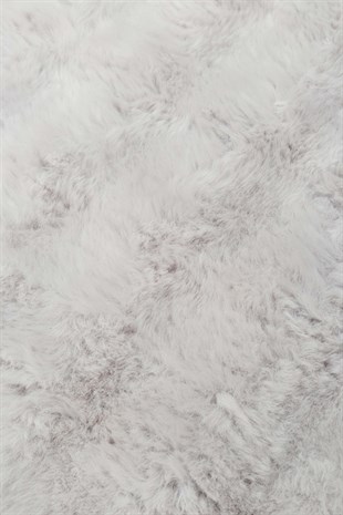 MOLLIS BUBBLE MLS BUBBLE DOUBLE GREY  Yumuşak Tuşeli Yıkanabilir Kaymaz Tabanlı Suni Kürk
