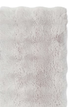 MOLLIS BUBBLE MLS BUBBLE GREY  Yumuşak Tuşeli Yıkanabilir Kaymaz Tabanlı Suni Kürk