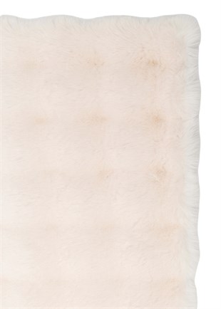 MOLLIS BUBBLE MLS BUBBLE L.BEIGE  Yumuşak Tuşeli Yıkanabilir Kaymaz Tabanlı Suni Kürk