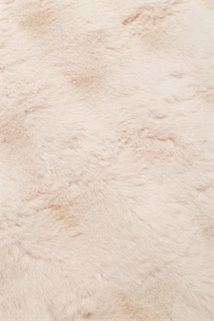 MOLLIS BUBBLE MLS BUBBLE L.BEIGE  Yumuşak Tuşeli Yıkanabilir Kaymaz Tabanlı Suni Kürk