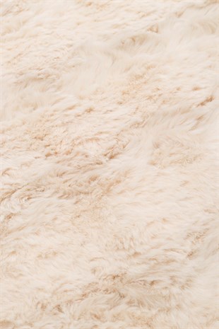 MOLLIS BUBBLE MLS BUBBLE QUARD L.BEIGE  Yumuşak Tuşeli Yıkanabilir Kaymaz Tabanlı Suni Kürk
