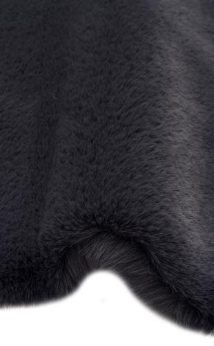 MOLLIS NEW MLS ANTRASIT SINGLE N  Yumuşak Dokulu Uzun Tüylü Yıkanabilir Tavşan Postu