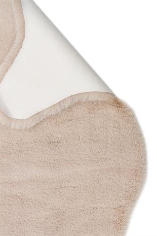 MOLLIS NEW MLS BEIGE QUARD N  Yumuşak Dokulu Uzun Tüylü Yıkanabilir Tavşan Postu